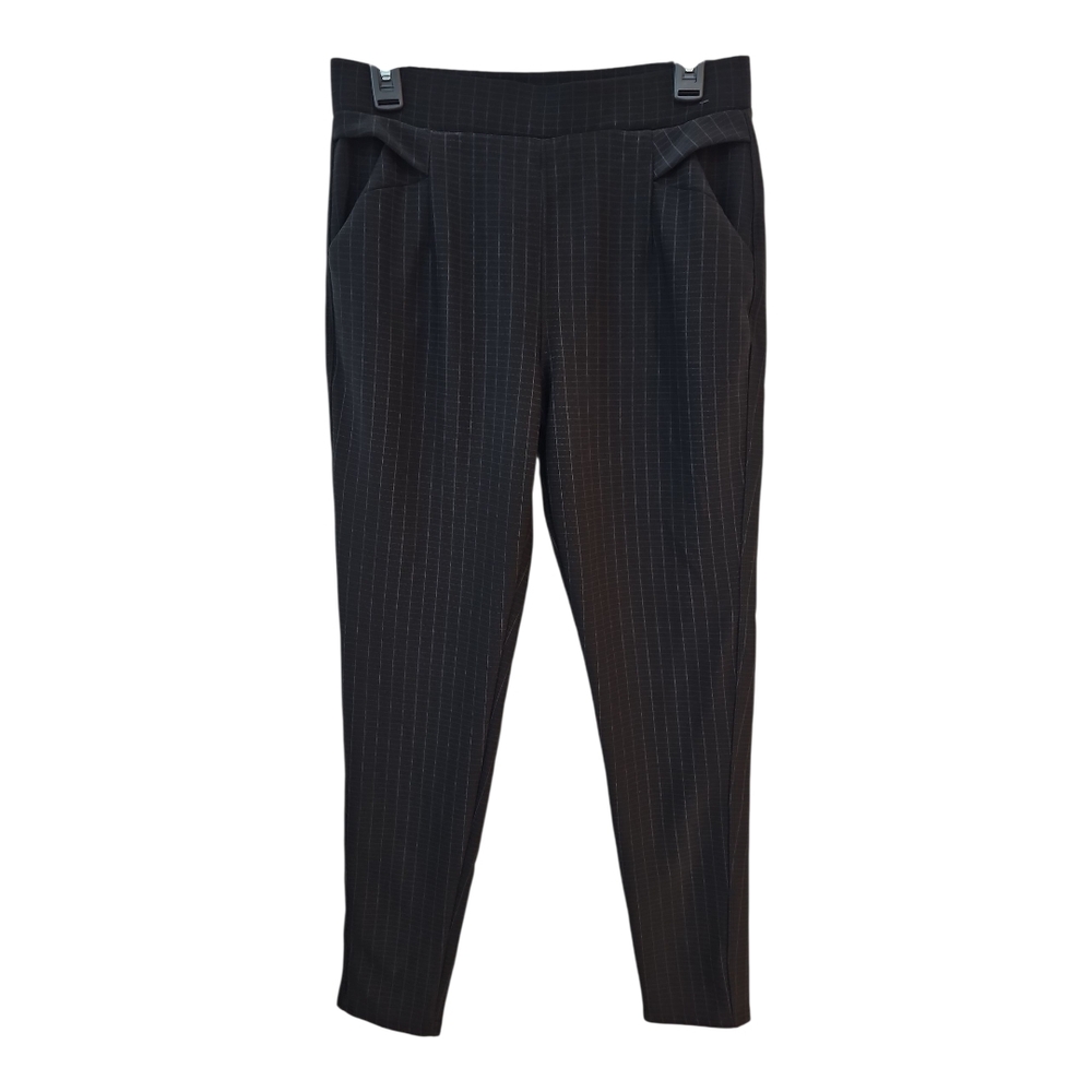 Classic Black Pinstripe Women's Trousers